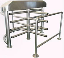 Turnstiles TIian Half Height Prestige, Stainless Steel