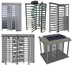 Military Prison Turnstiles Galvanized, Powder Coat, Stainless Steel, Full height, electro-mechanical turnstile 